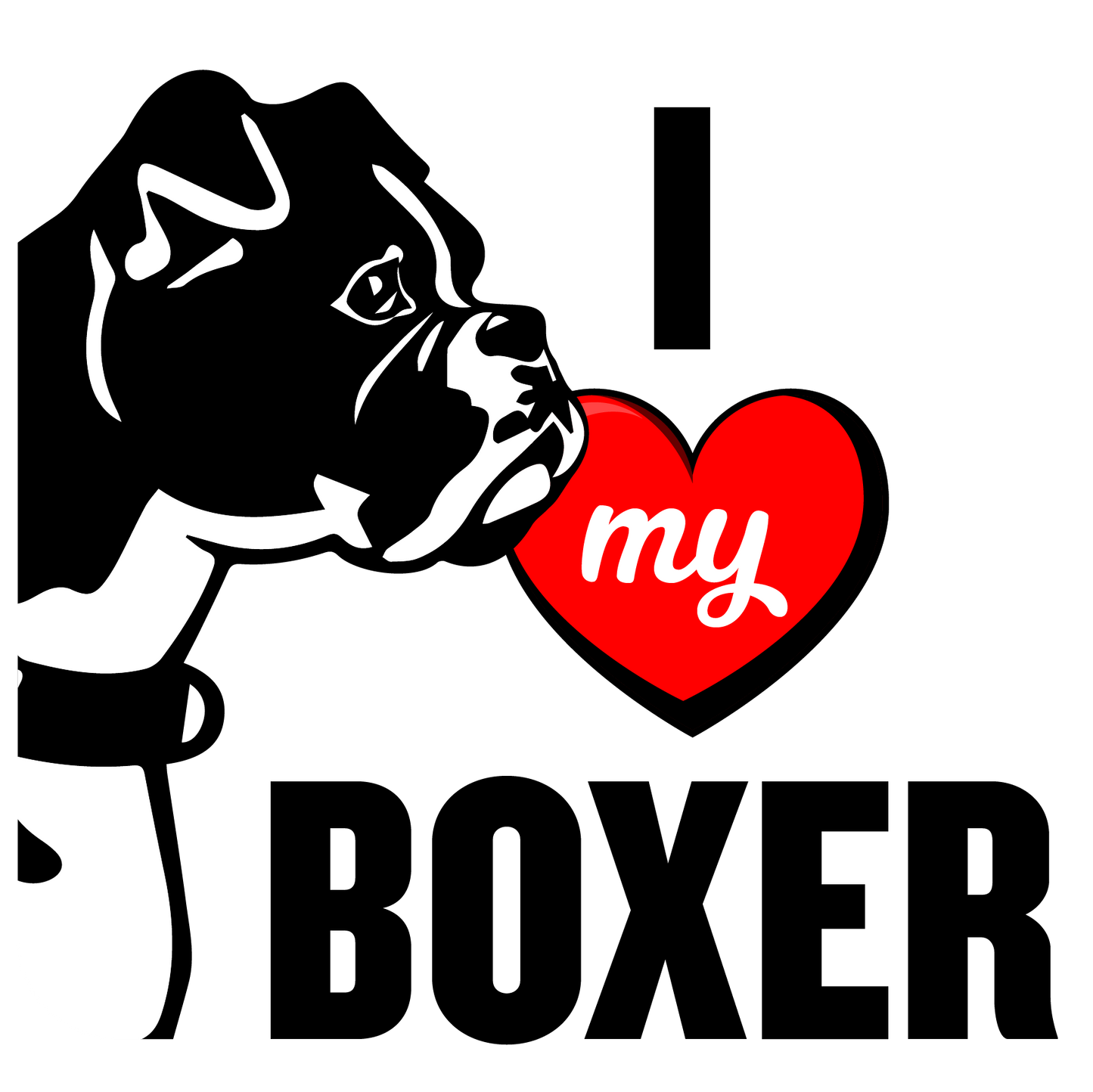 I Love My Dog T-Shirt - Breeds from $25 Sticker Boss