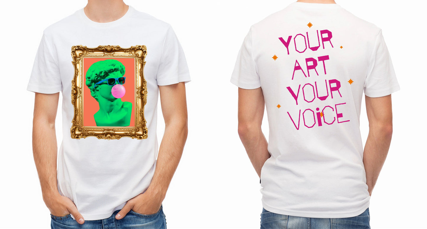 T-shirt is a Blank Canvas Sticker Boss