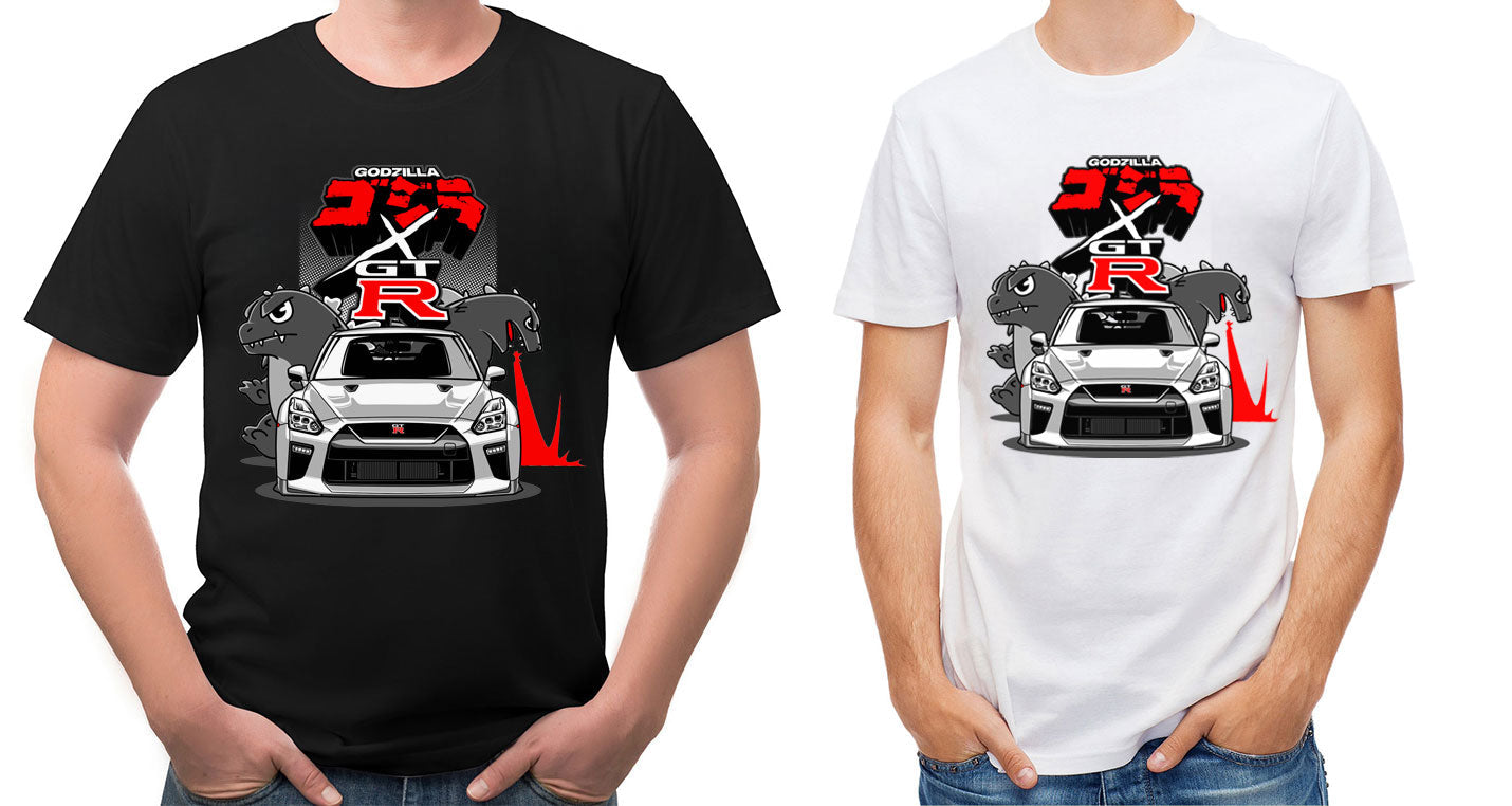 GTR Godzilla Toon T-Shirt Sticker Boss