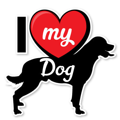 I Love My Dog T-Shirt - Breeds from $25 Sticker Boss