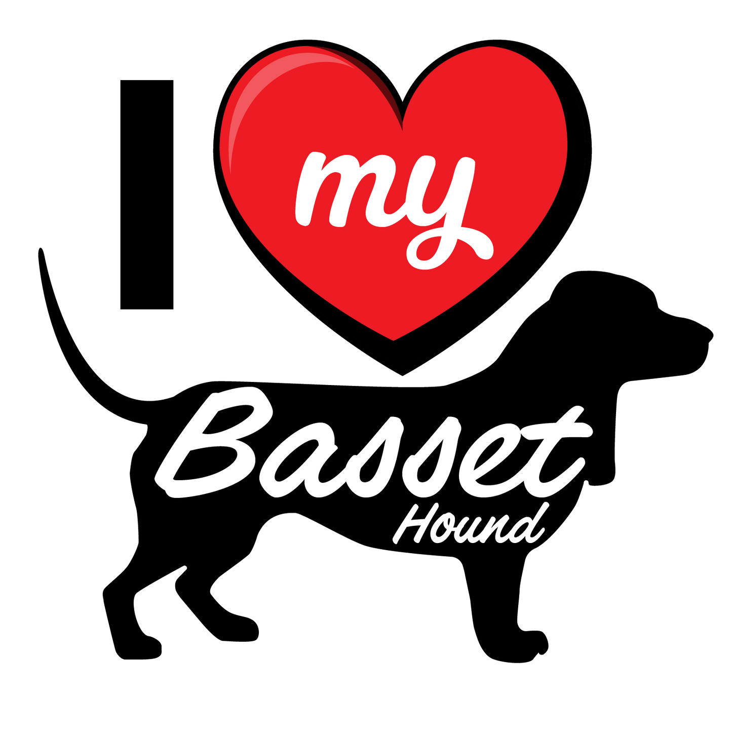 I Love My Dog T-Shirt - Breeds from $25 Sticker Boss
