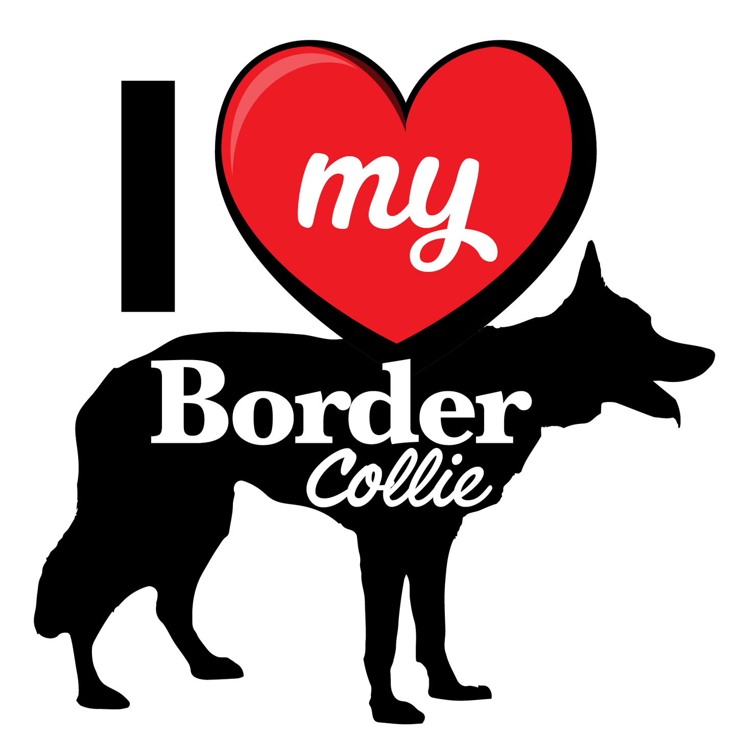 I Love My Dog T-Shirt - Breeds from $25 Sticker Boss
