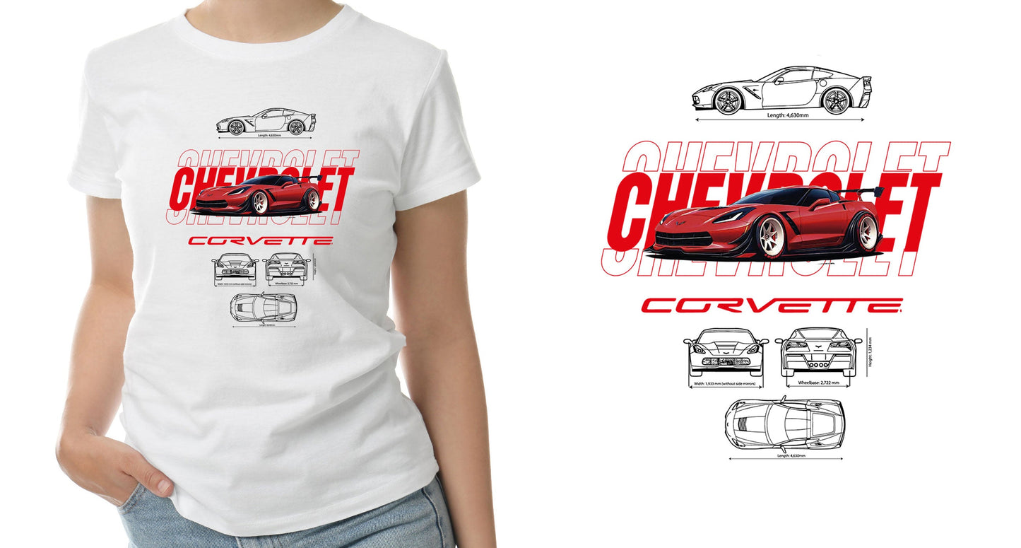 Chevrolet Corvette C6 T-Shirt Sticker Boss