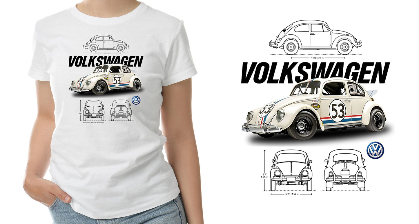 VW Beetle "Famous 53" Sticker Sticker Boss