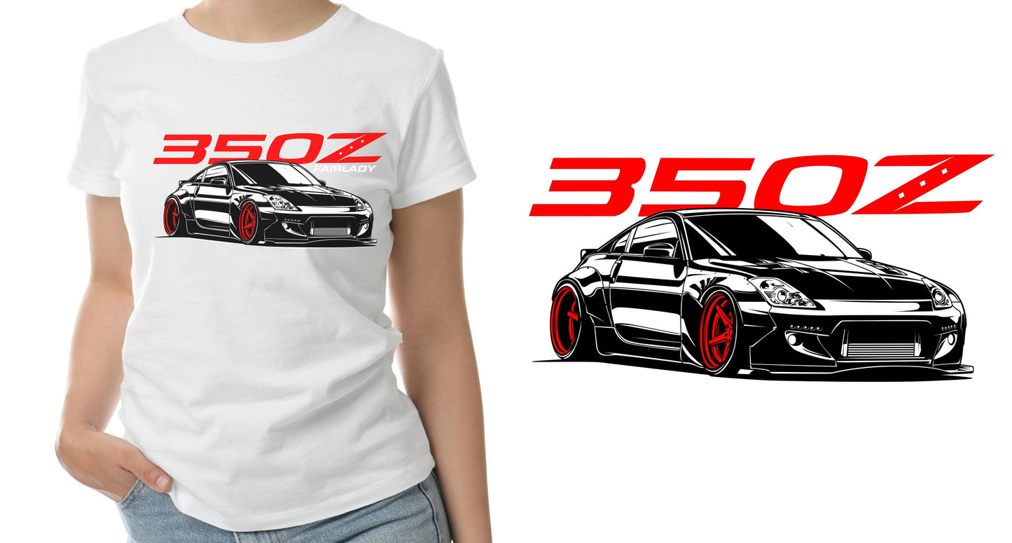 Nissan 350Z T-Shirt Sticker Boss
