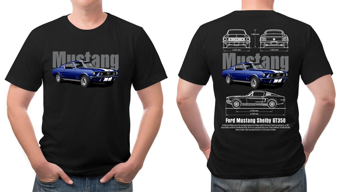 American Cars - Challenger Hellcat X Mustang Shelby GT350 T-Shirts Sticker Boss