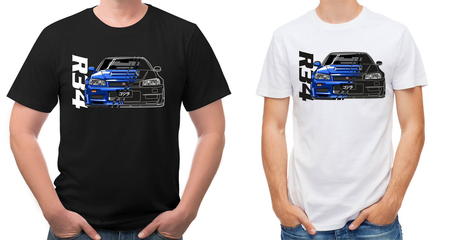 GTR R34 Legend T-Shirt Sticker Boss