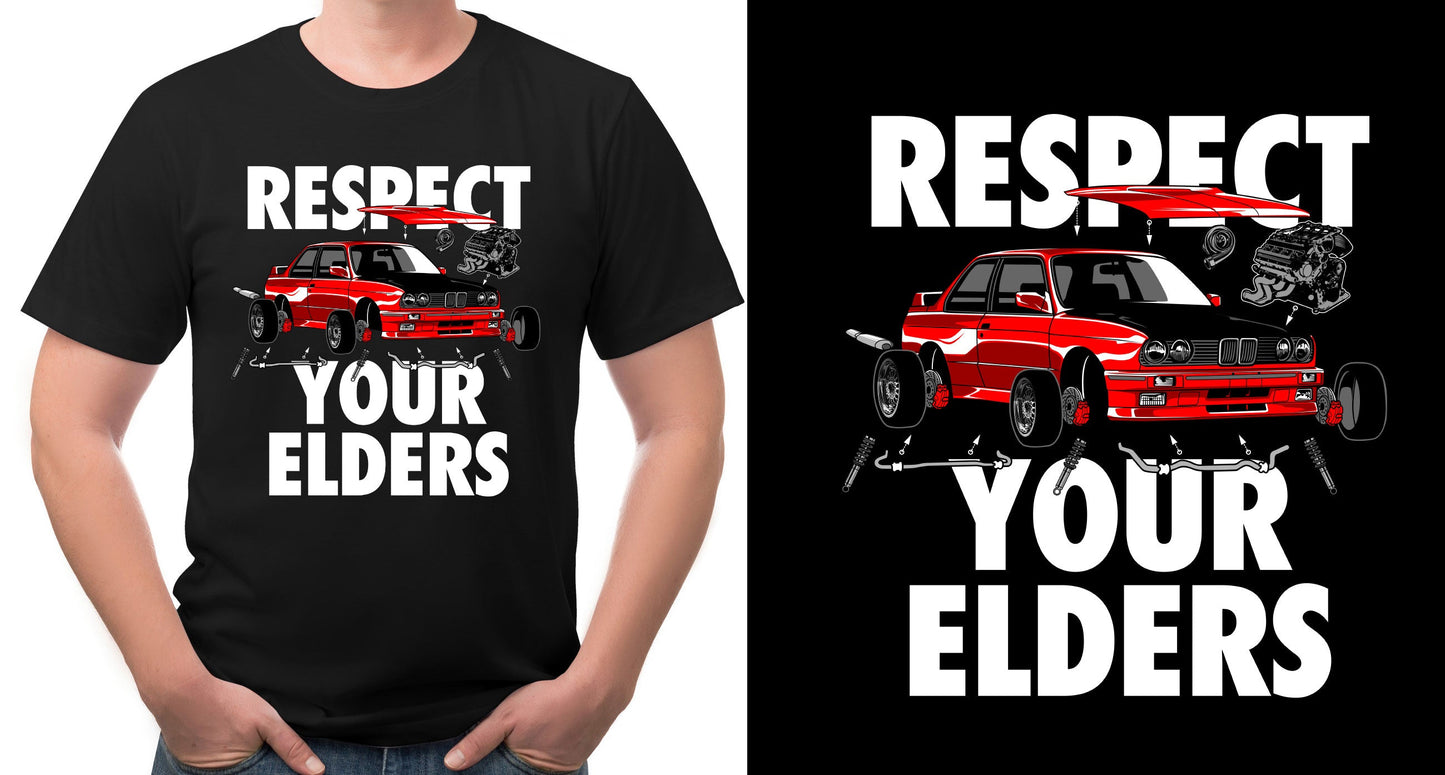Elders Iconic BMW - T-Shirts Sticker Boss