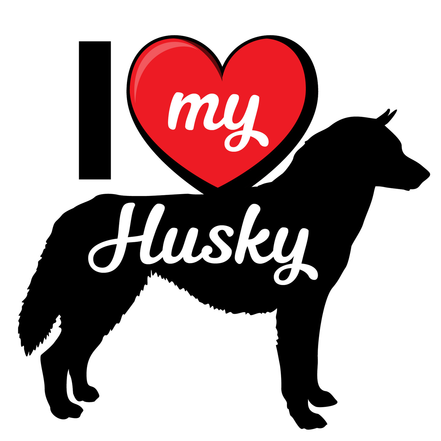 I Love My Dog T-Shirt - Breeds from $25 Sticker Boss