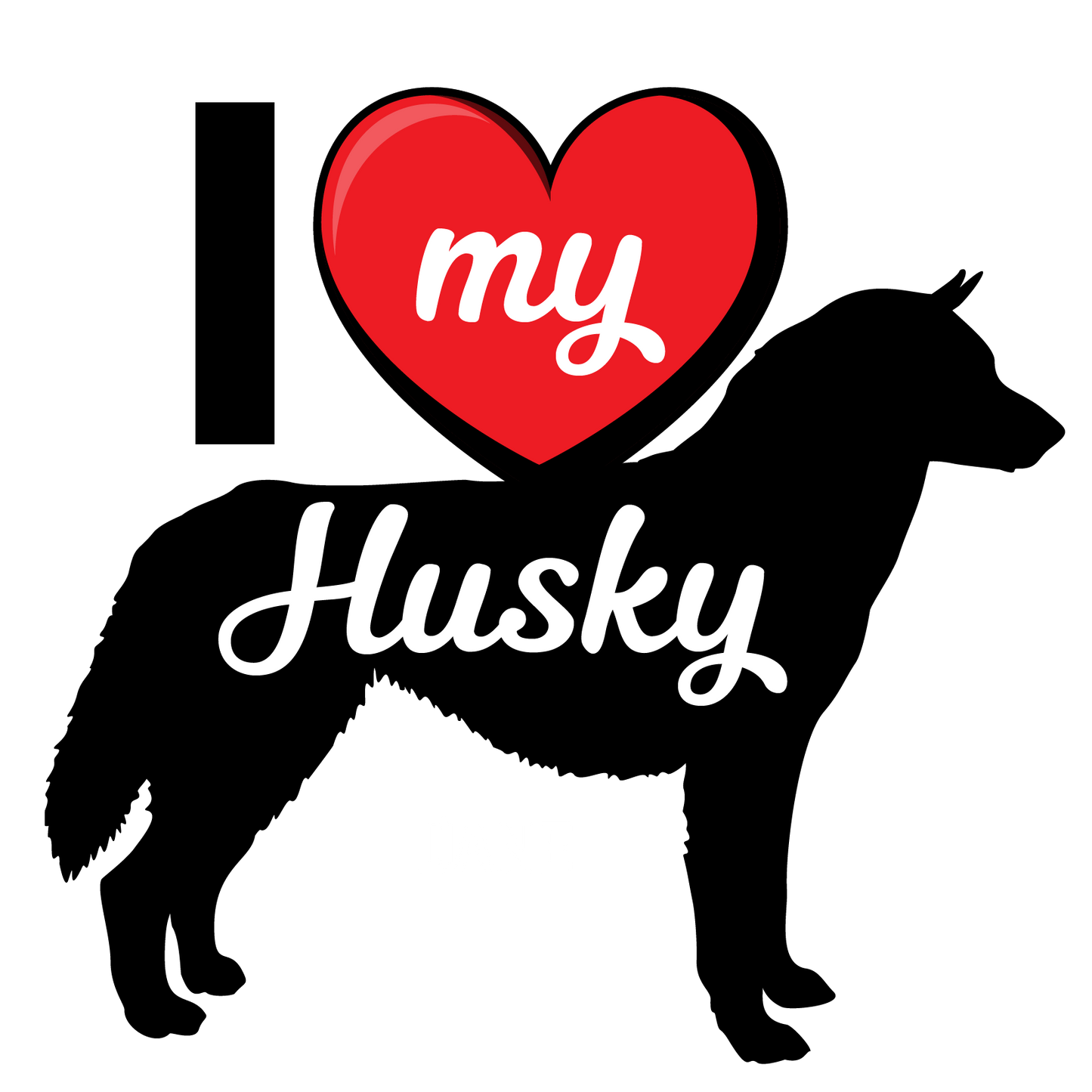 I Love My Dog T-Shirt - Breeds from $25 Sticker Boss