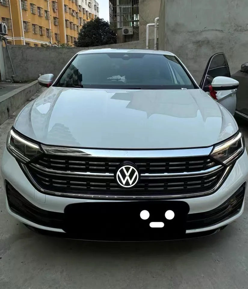Volkswagen logo front grill LED mirror illuminated emblem ACC radar compatible-5