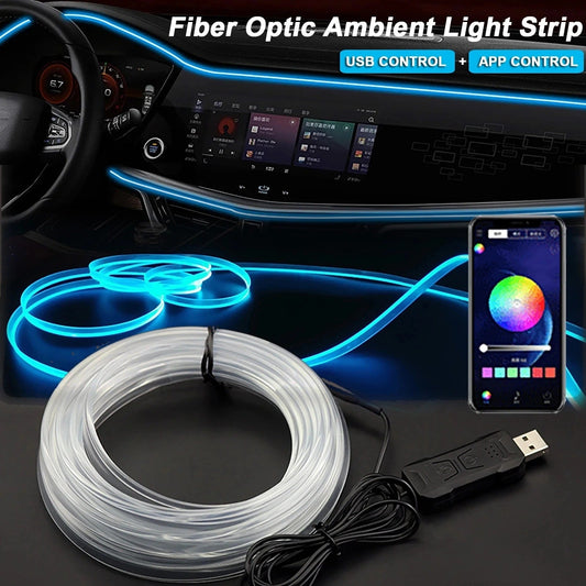 APP Car Music Ambience Light 64 Color Music Rhythm Lamp Aigi