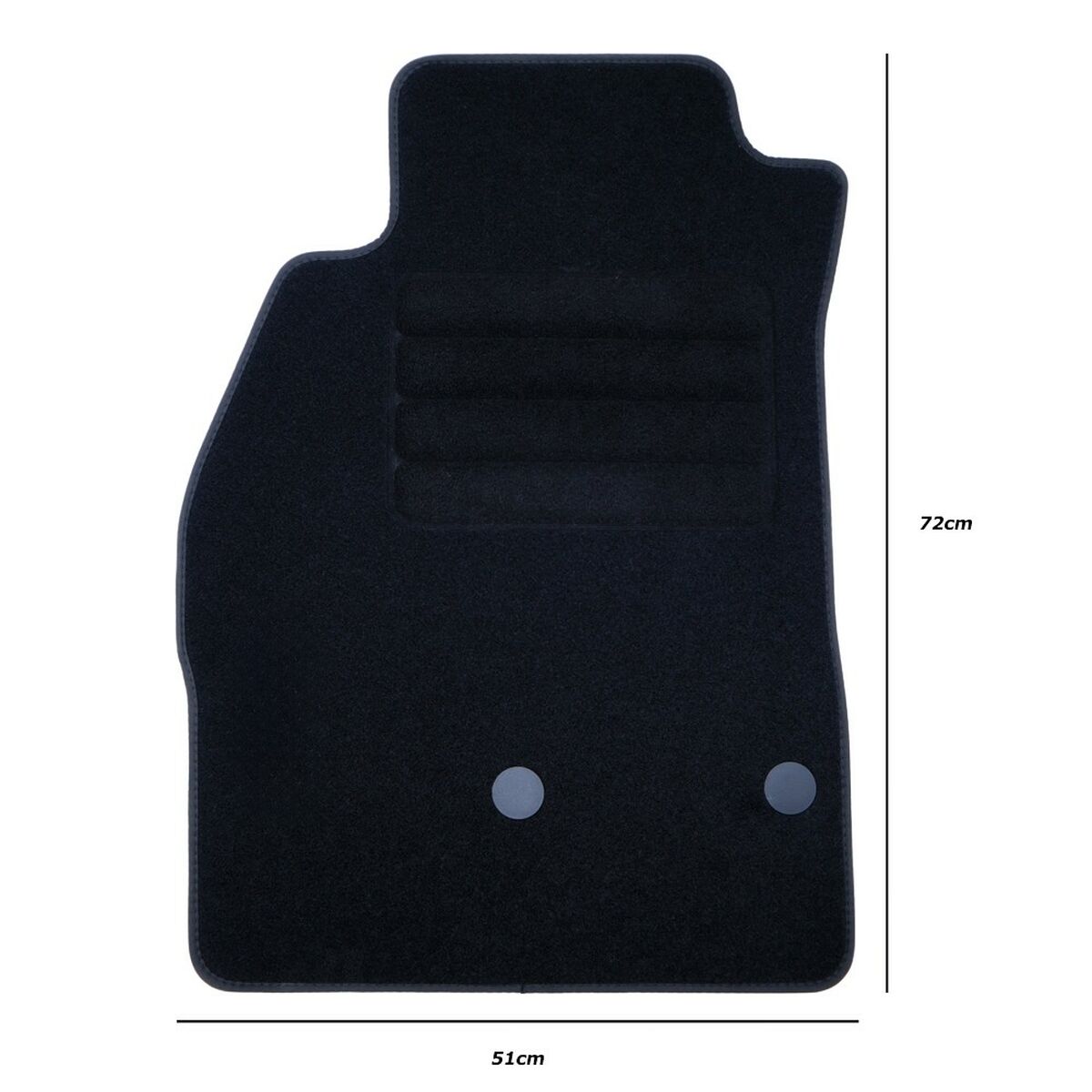 Car Floor Mat Set OCC Motorsport OCCRT0036GD Grey 5 Pieces-3