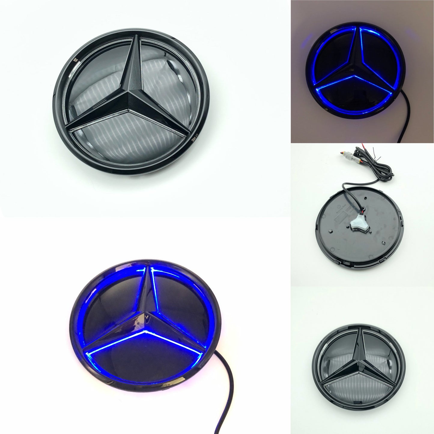 Mercedes-Benz LOGO W213 new E-class E200/E260/E300L modified center grille led front Benz symbol light-1