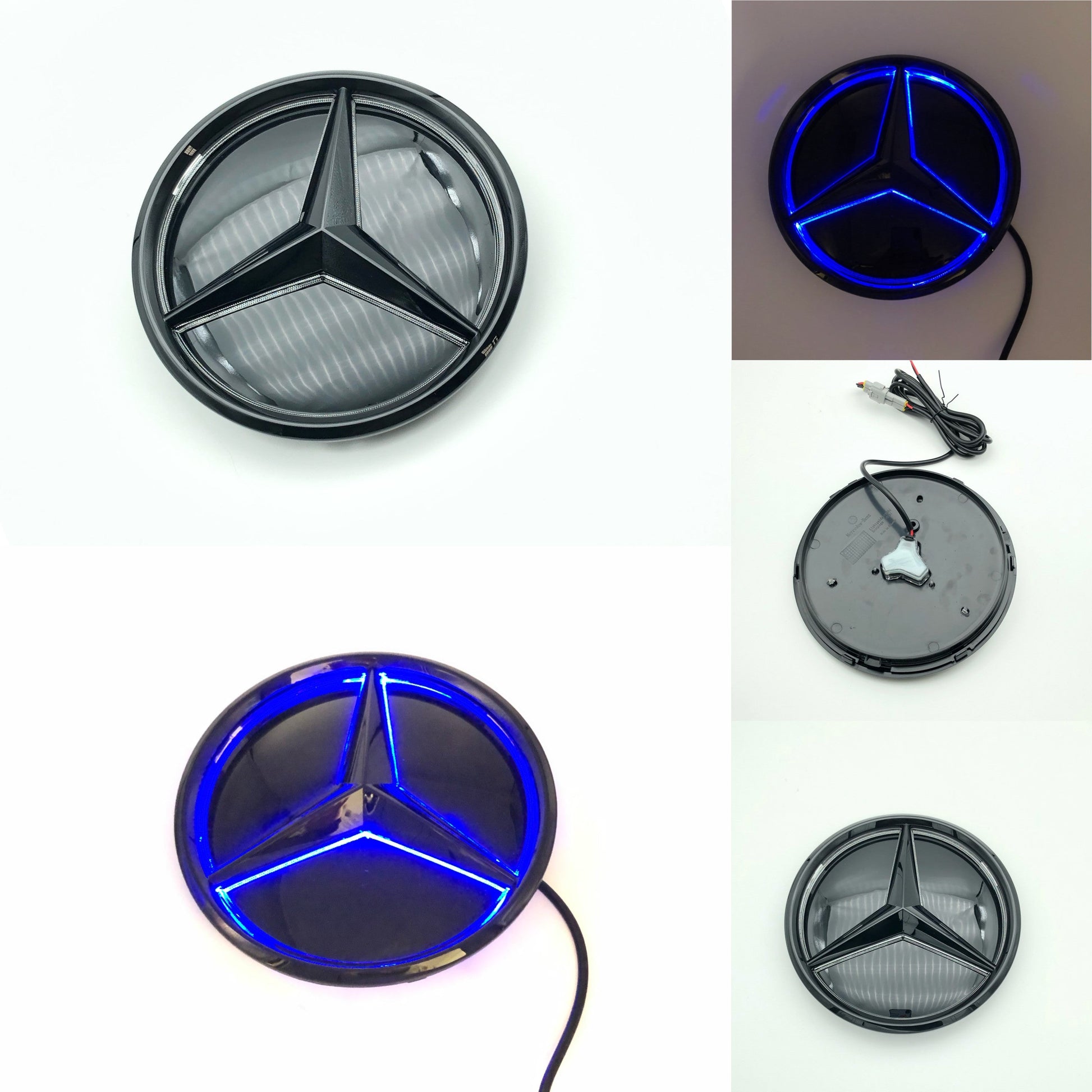 Mercedes-Benz LOGO W213 new E-class E200/E260/E300L modified center grille led front Benz symbol light-1