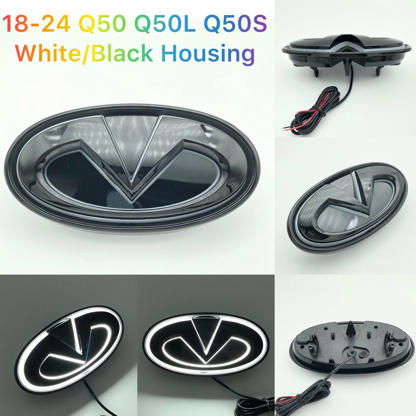 Infiniti logo car led front emblem light-9