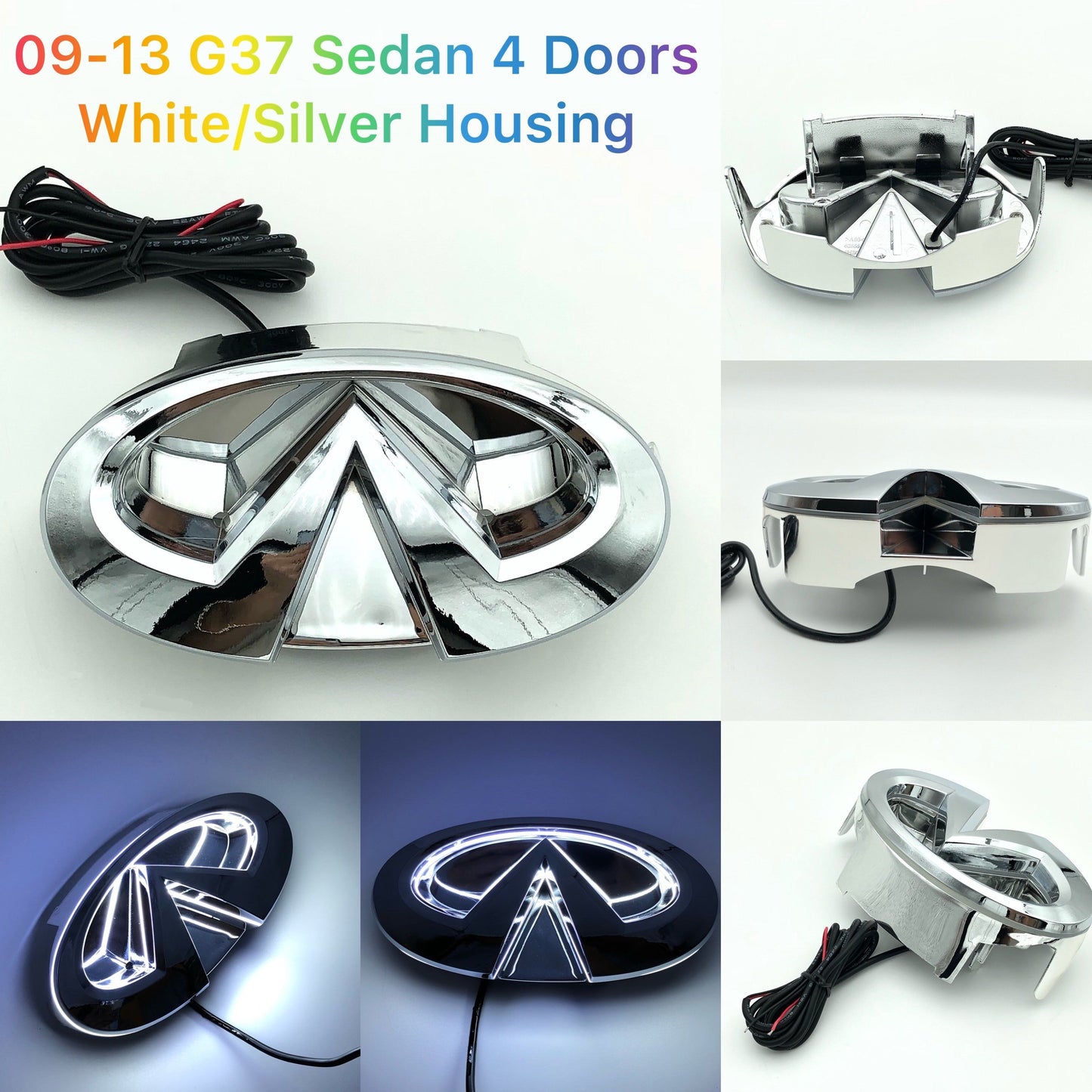 Infiniti logo car led front emblem light-11
