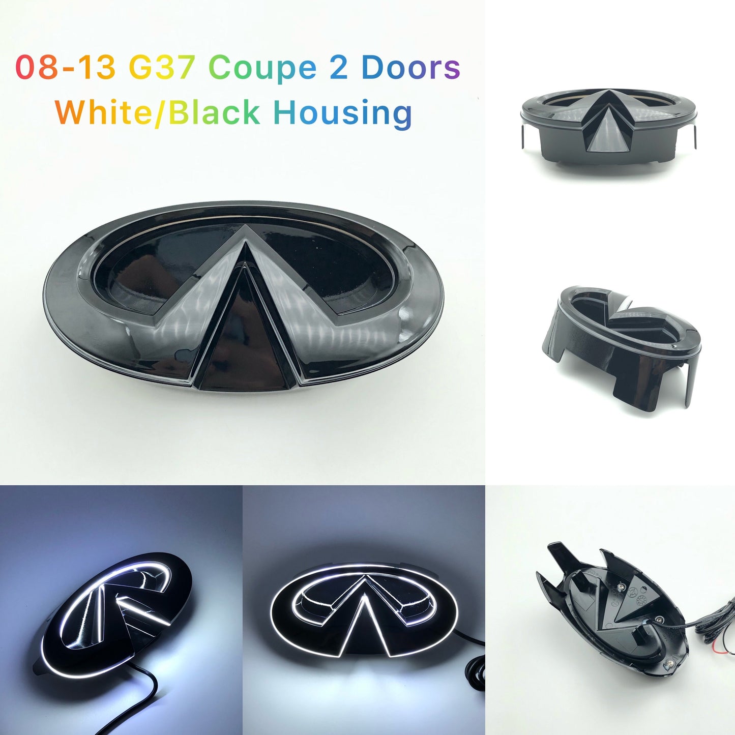 Infiniti logo car led front emblem light-15