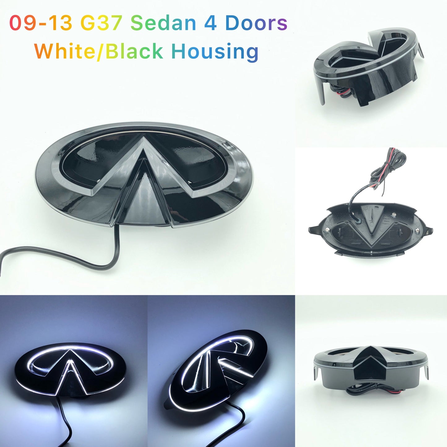 Infiniti logo car led front emblem light-12