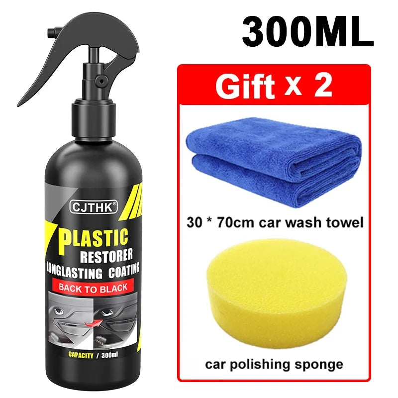 Car Plastic Restorer Back To Black Gloss Plastic Renovator Longlasting Coating Leather Restore Auto Polish Cleaning Products Shop1104237084 Store
