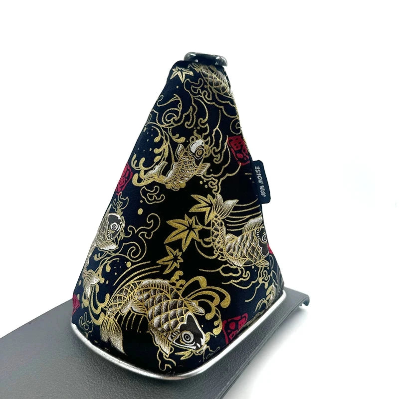 JDM Car Styling Japanese Kimono Styles Car Shifter Boot Cover Cloth Gear Sleeve gift Personalized decoration cars accessories Sticker Boss