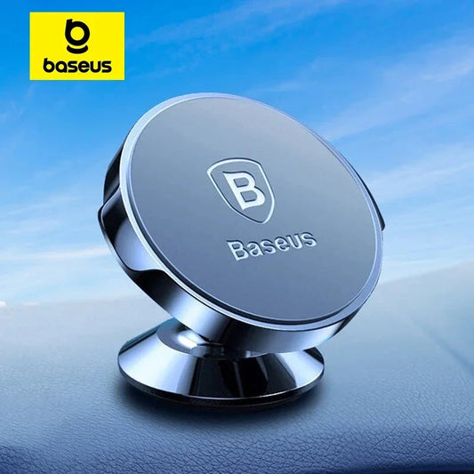 Baseus Magnetic Car Phone Holder for iPhone Xiaomi Huawei Full Rotation Metal Phone Holder Stand Sticker Universal Car Holder Sticker Boss