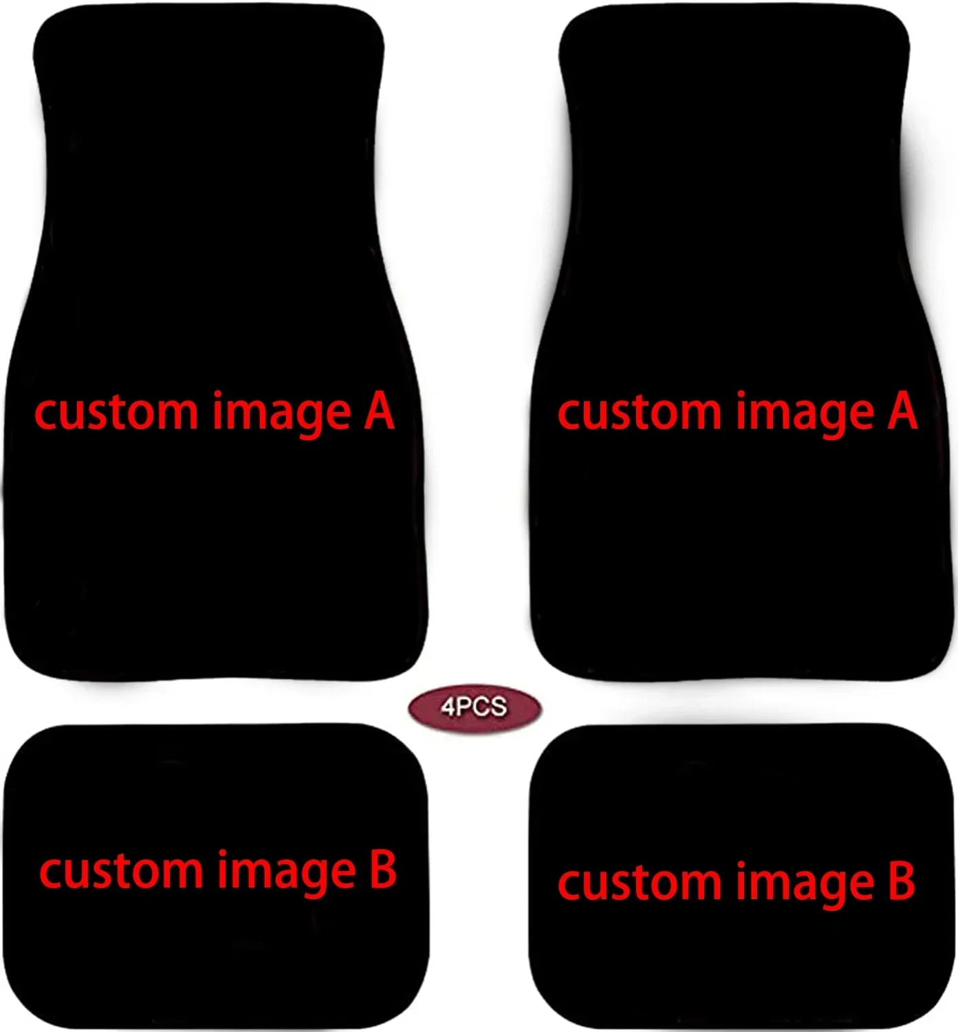 The Great Wave Off Kanagawa Car Floor Mats 4 Pieces Car Rubber Floor Mats Full Set, All Weather Mats for SUV Sedan Trucks Sticker Boss