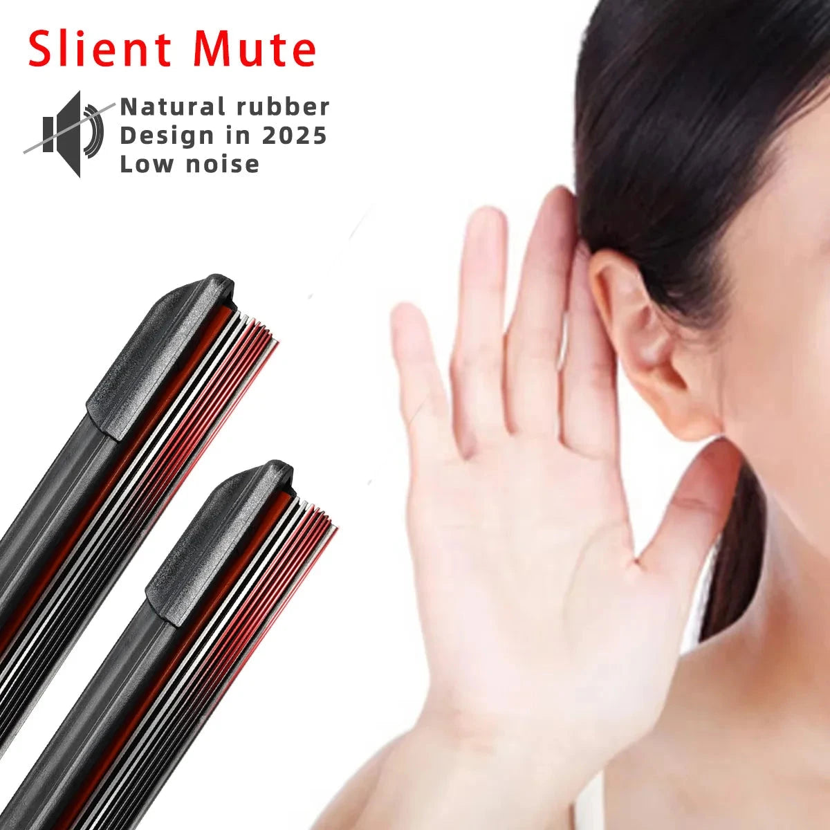 Car Front Windshield Wiper Blade 11 Layer Rubber Strip Wiper Blade J/U-Shaped Wiper Blade 14"15"16"17"18"19"20"21"22"24"26"28" Sticker Boss