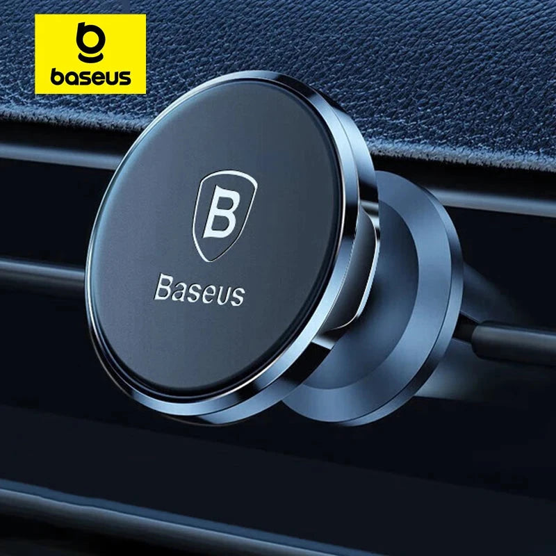 Baseus Magnetic Car Phone Holder for iPhone Xiaomi Huawei Full Rotation Metal Phone Holder Stand Sticker Universal Car Holder Sticker Boss