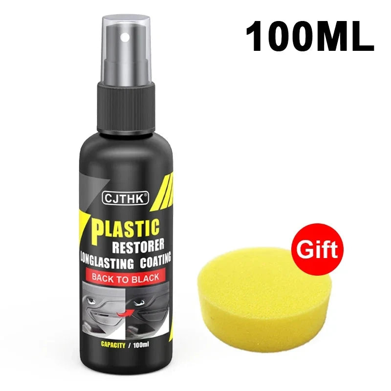 Car Plastic Restorer Back To Black Gloss Plastic Renovator Longlasting Coating Leather Restore Auto Polish Cleaning Products Shop1104237084 Store