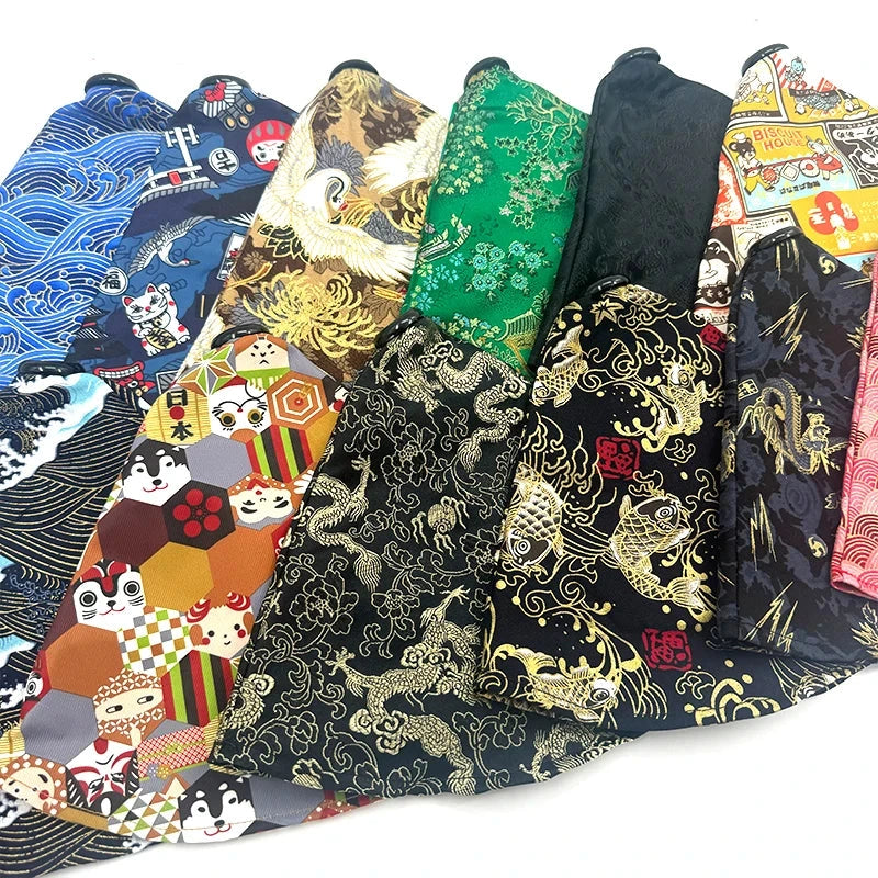 JDM Car Styling Japanese Kimono Styles Car Shifter Boot Cover Cloth Gear Sleeve gift Personalized decoration cars accessories Sticker Boss