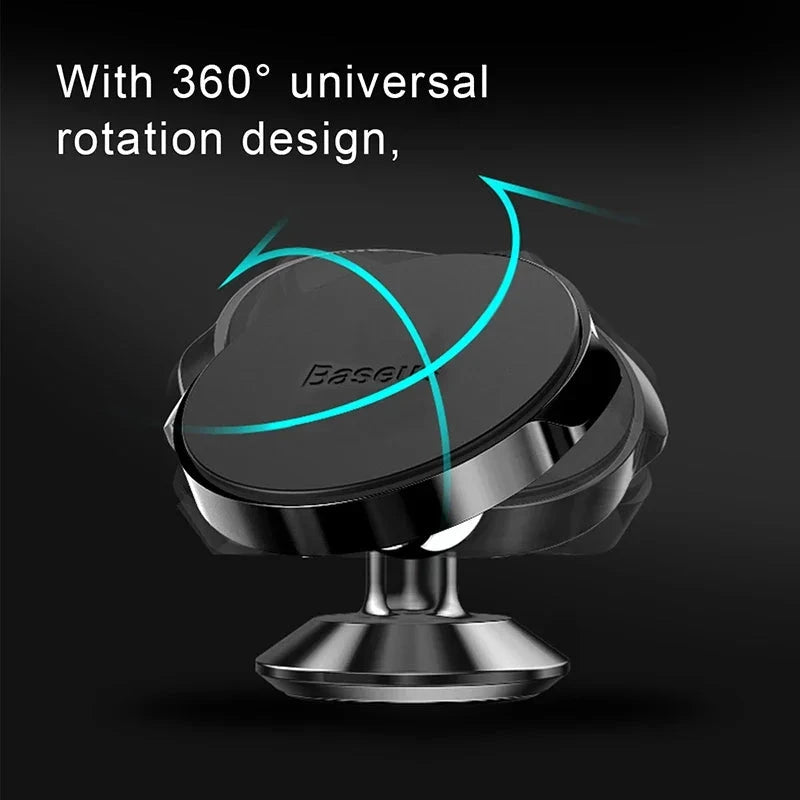 Baseus Magnetic Car Phone Holder for iPhone Xiaomi Huawei Full Rotation Metal Phone Holder Stand Sticker Universal Car Holder Sticker Boss