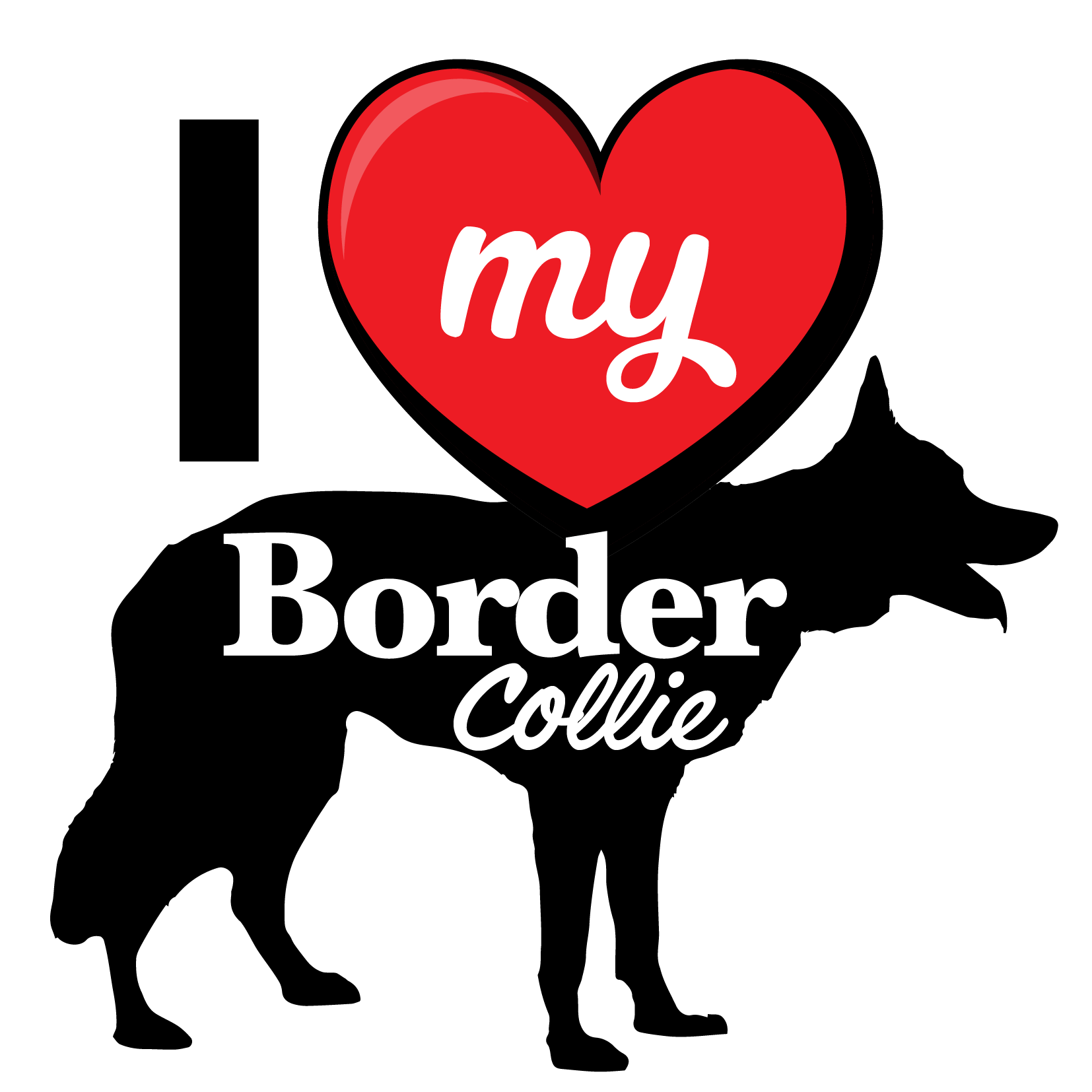 I Love My Dog T-Shirt - Breeds from $25 Sticker Boss