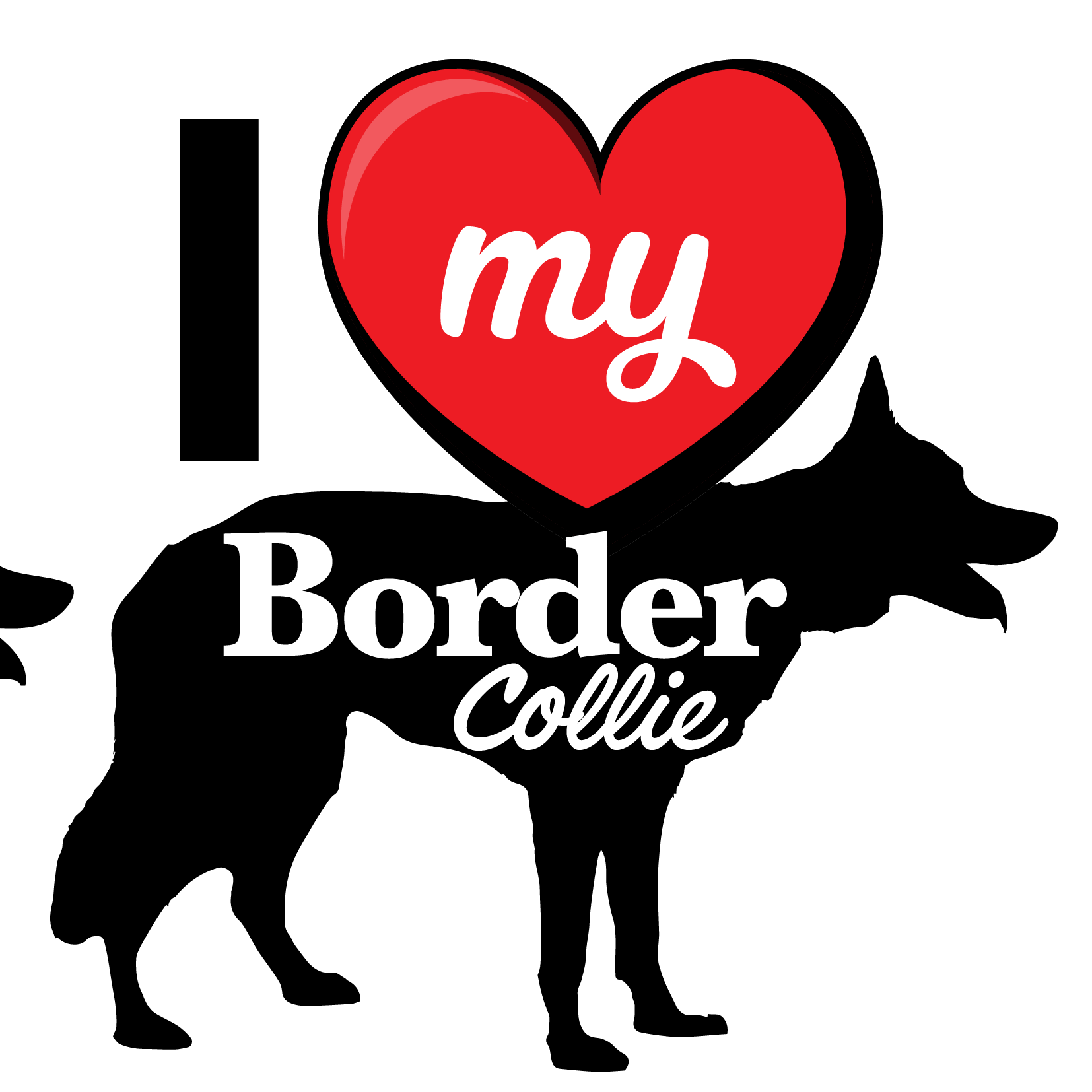 I Love My Dog T-Shirt - Breeds from $25 Sticker Boss