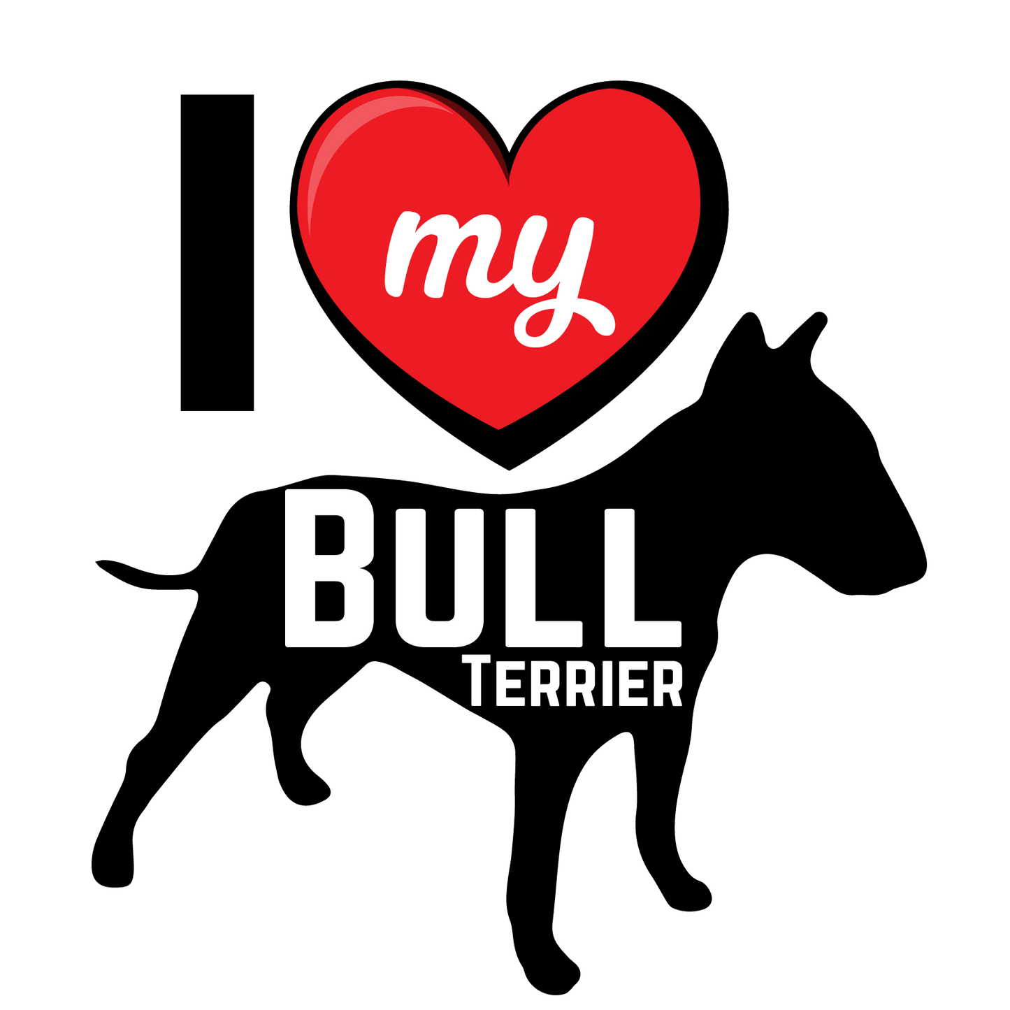 I Love My Dog T-Shirt - Breeds from $25 Sticker Boss