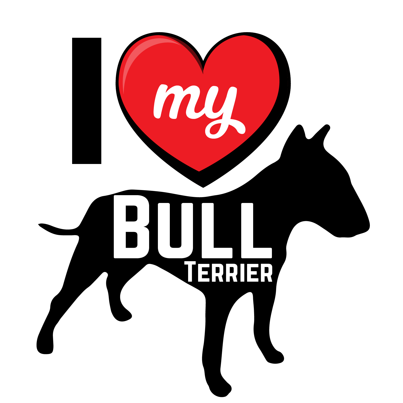 I Love My Dog T-Shirt - Breeds from $25 Sticker Boss