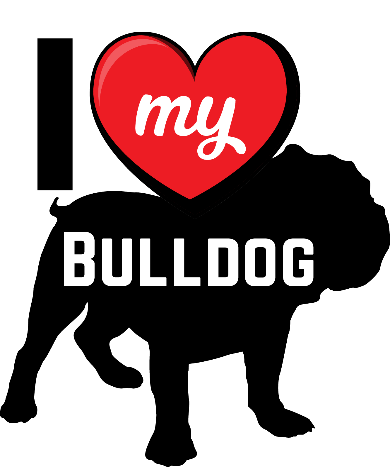 I Love My Dog T-Shirt - Breeds from $25 Sticker Boss