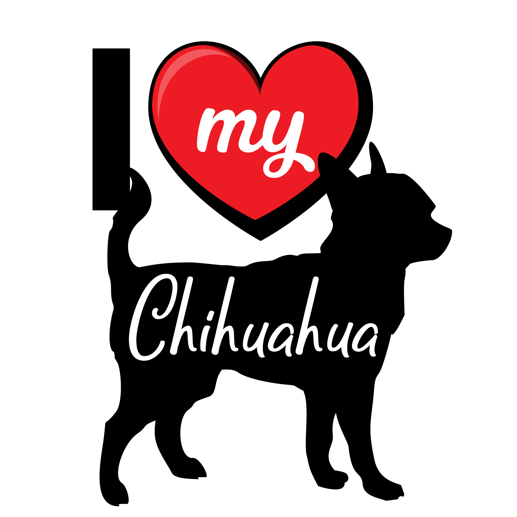 I Love My Dog T-Shirt - Breeds from $25 Sticker Boss
