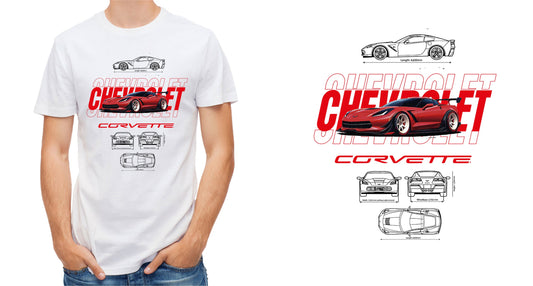 Chevrolet Corvette C6 T-Shirt Sticker Boss