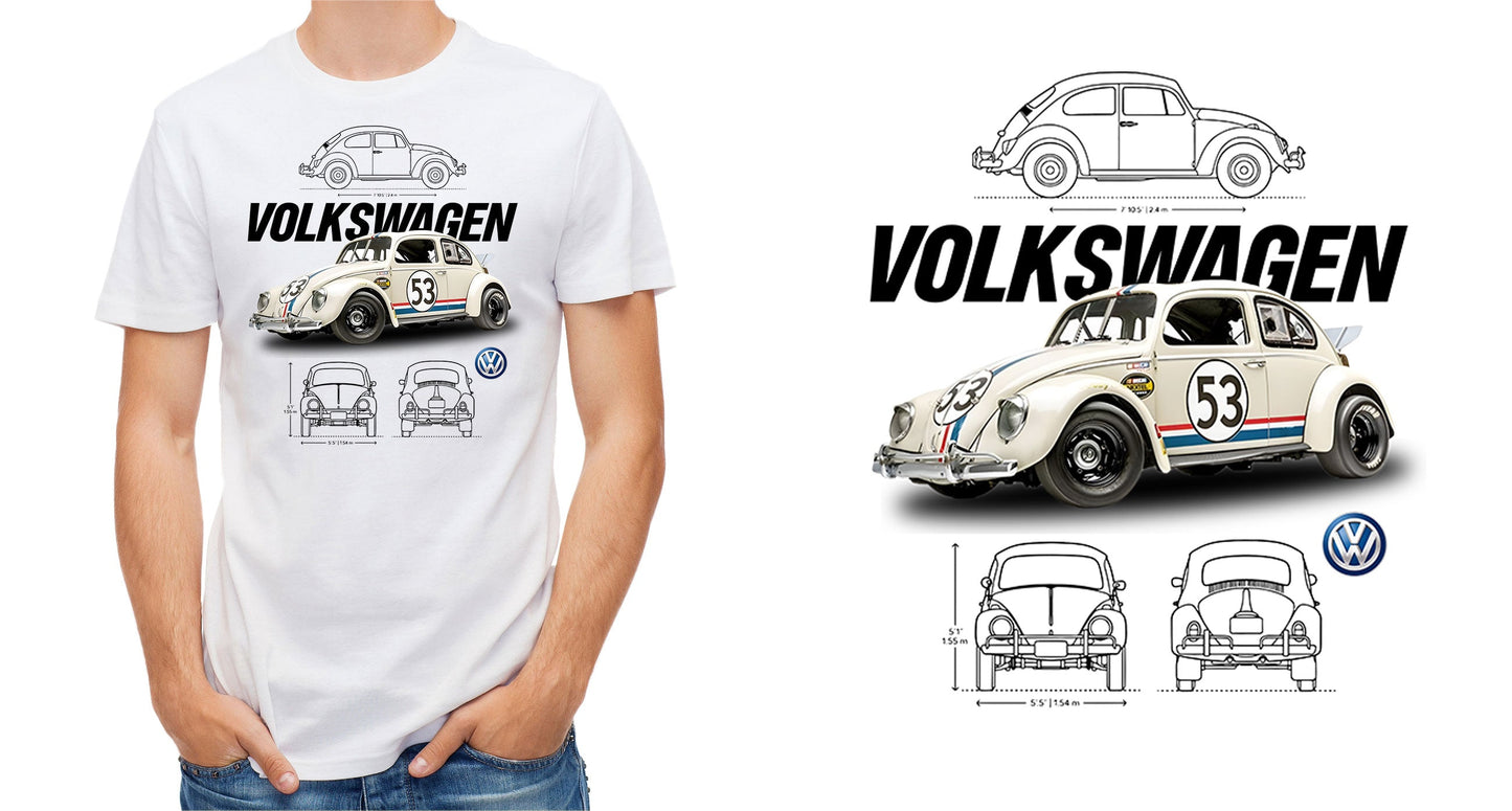 VW Beetle "Famous 53" Sticker Sticker Boss