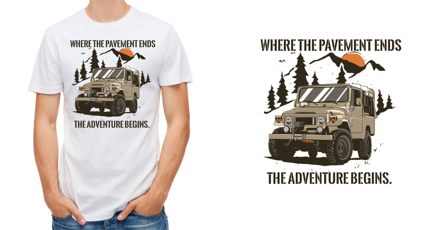 Toyota FJ40 Land Cruiser: The Ultimate Classic Off-Roader - T-Shirt Sticker Boss