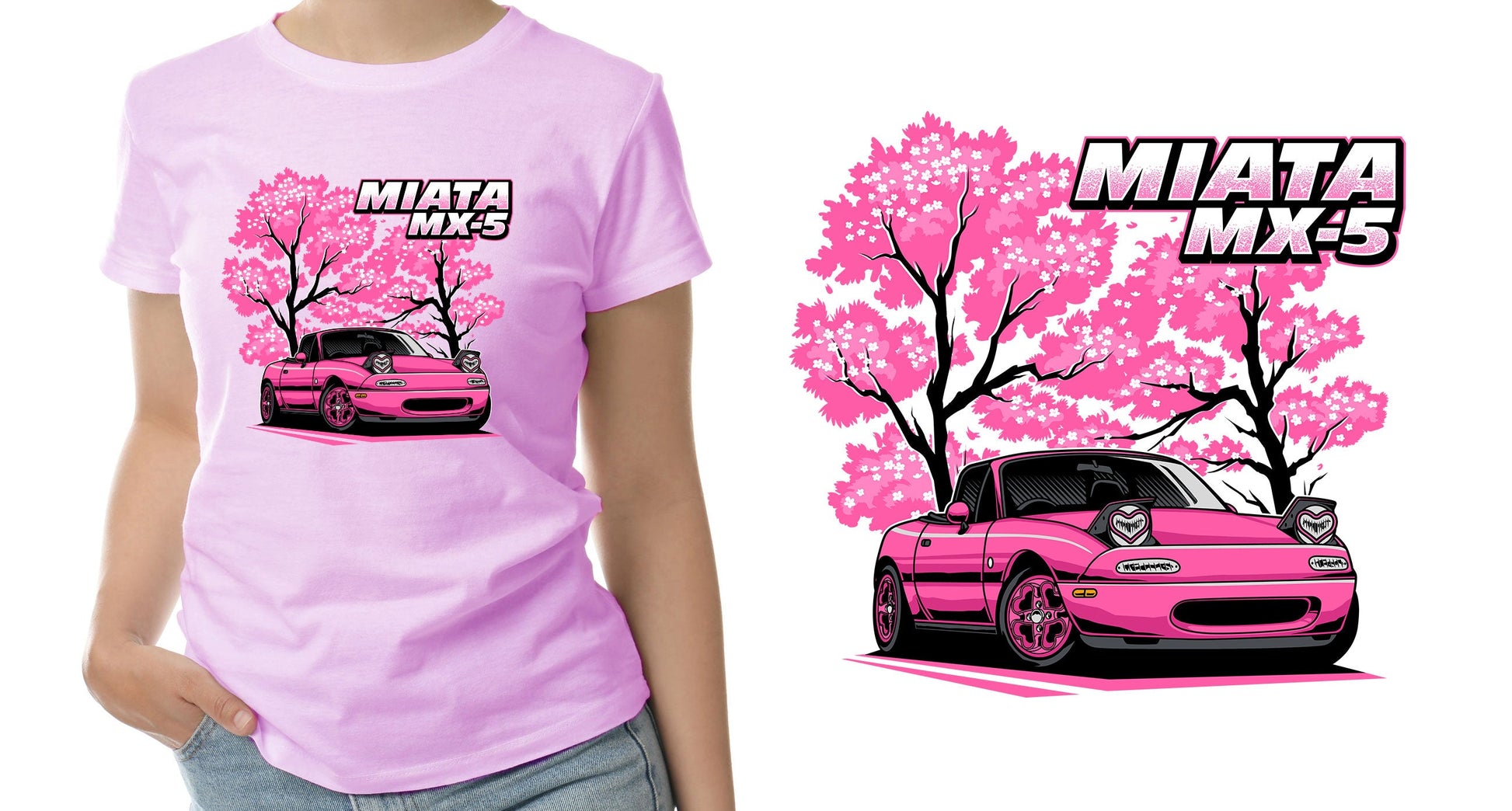 Miata MX-5 🌸 T-Shirt Sticker Boss