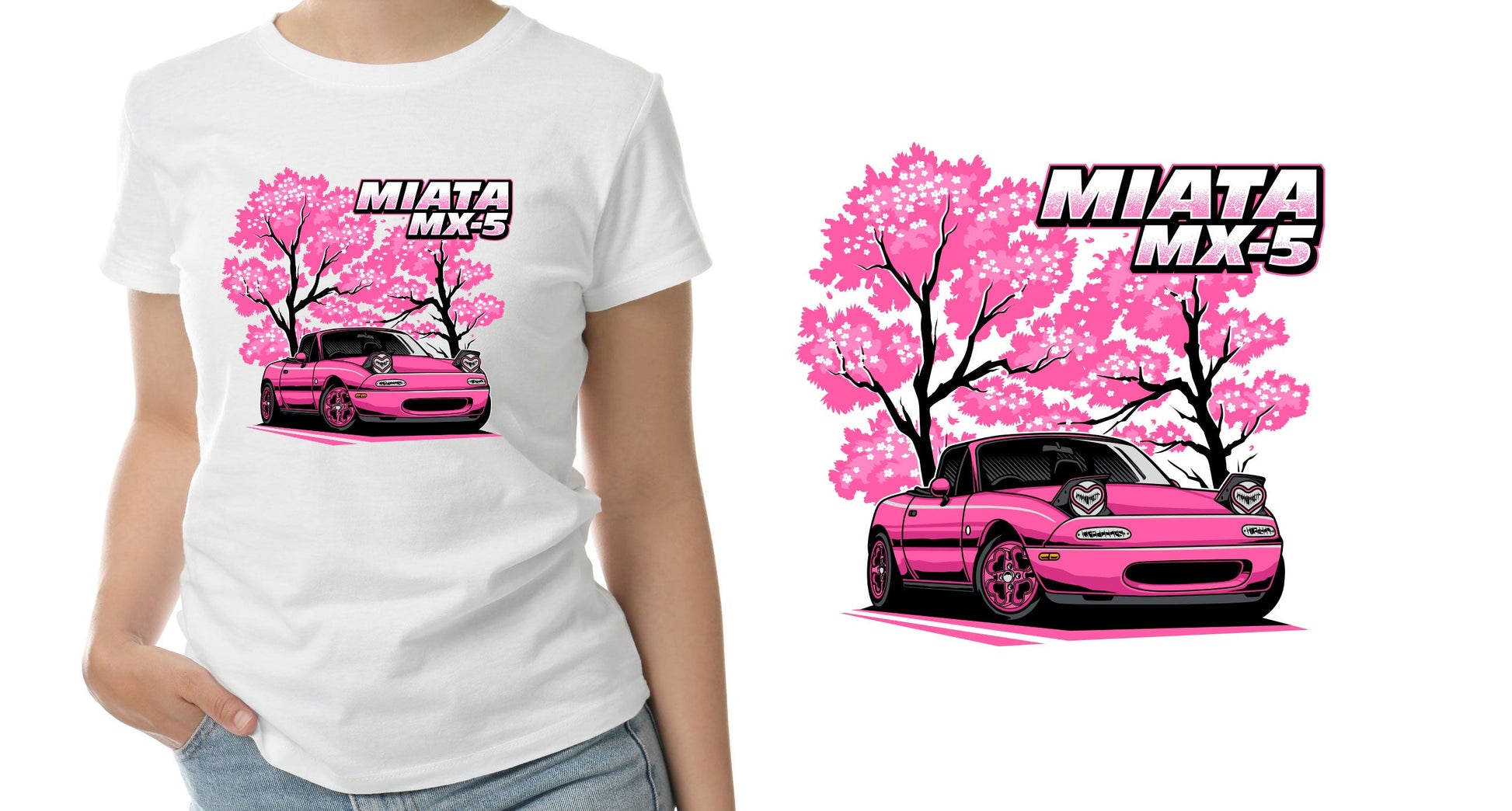 Miata MX-5 🌸 T-Shirt Sticker Boss
