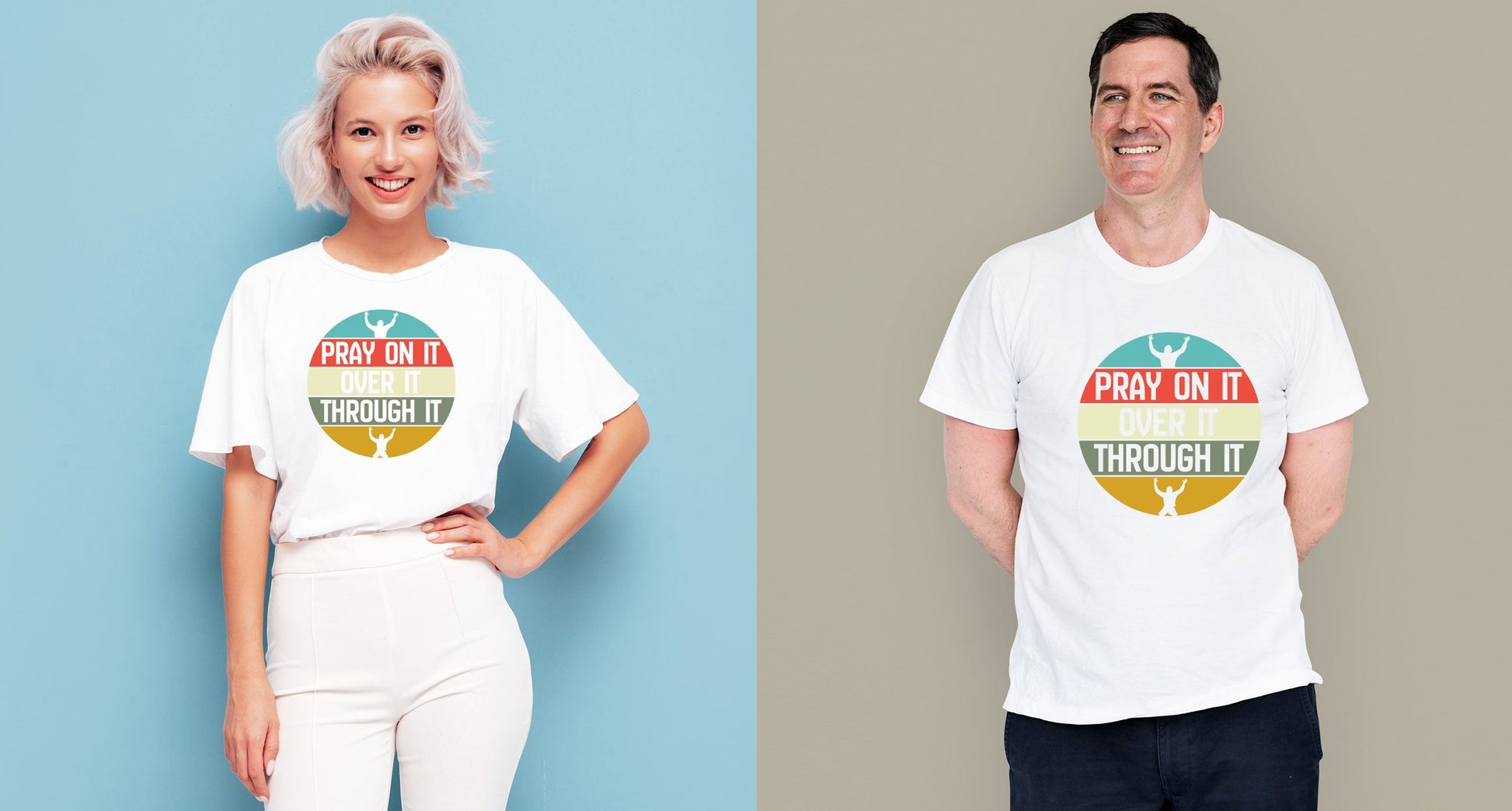 Pray on it - T-shirt Sticker Boss