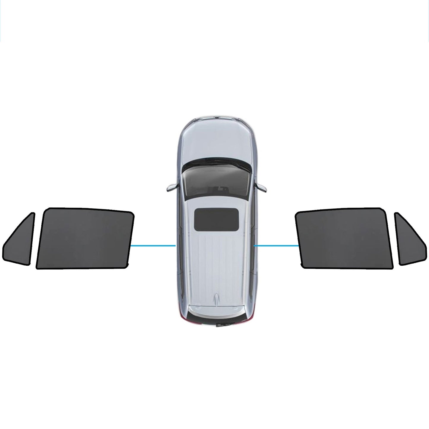 Car Window Sun Shades Magnetic Mesh Suitable for Mercedes-Benz GLC 2015-2022-2