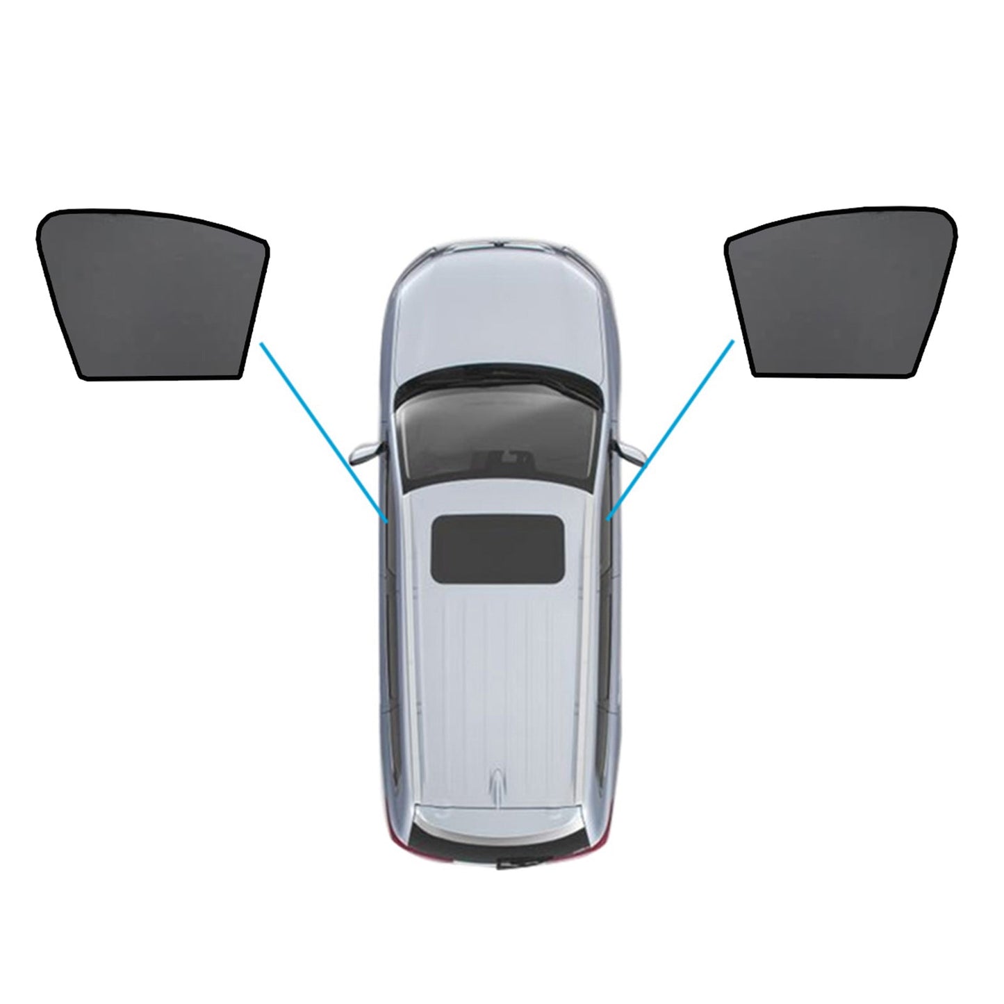 Car Window Sun Shades Magnetic Mesh Suitable for Mercedes-Benz GLC 2015-2022-0
