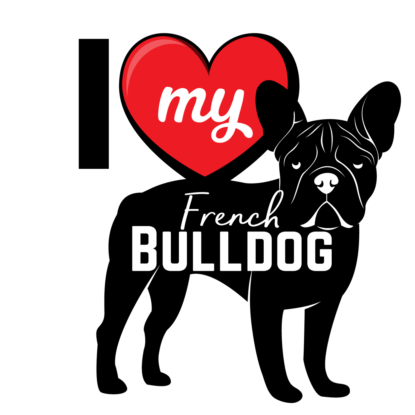 I Love My Dog T-Shirt - Breeds from $25 Sticker Boss
