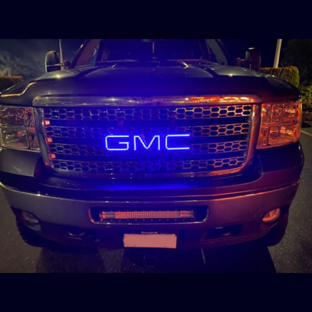 GMC emblem Front Grille RGBW led logo light-3