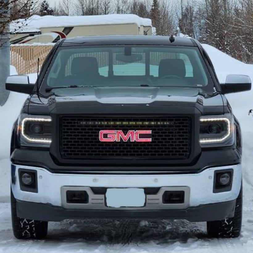 GMC emblem Front Grille RGBW led logo light-4