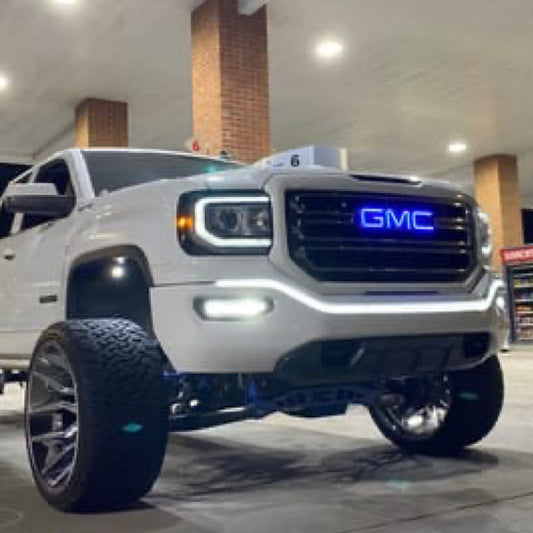 GMC emblem Front Grille RGBW led logo light-0